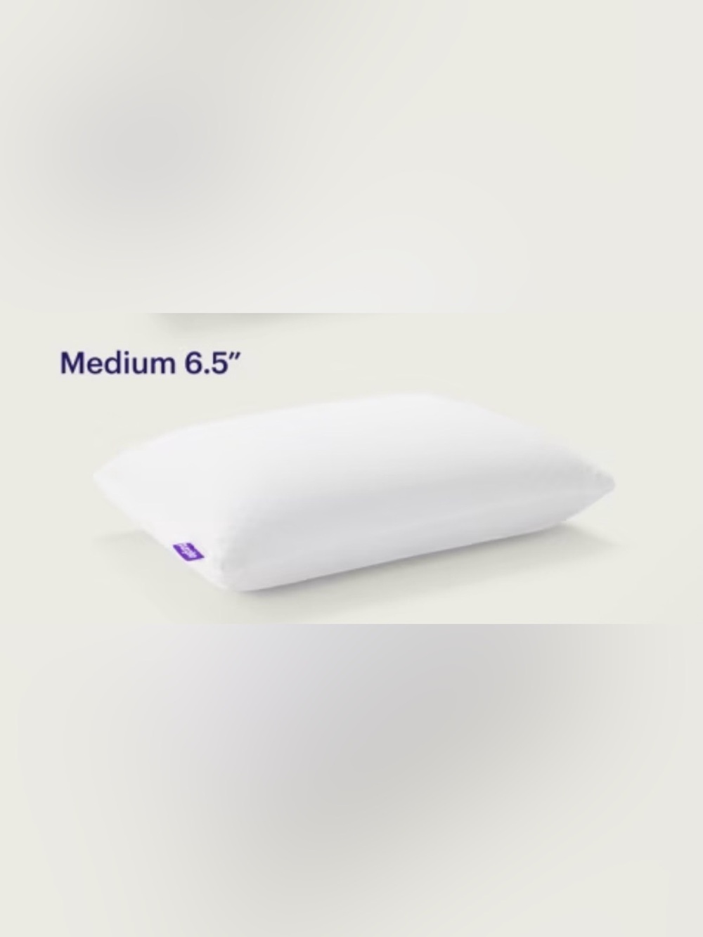 Purple Harmony Pillow, Medium 6.5" Height